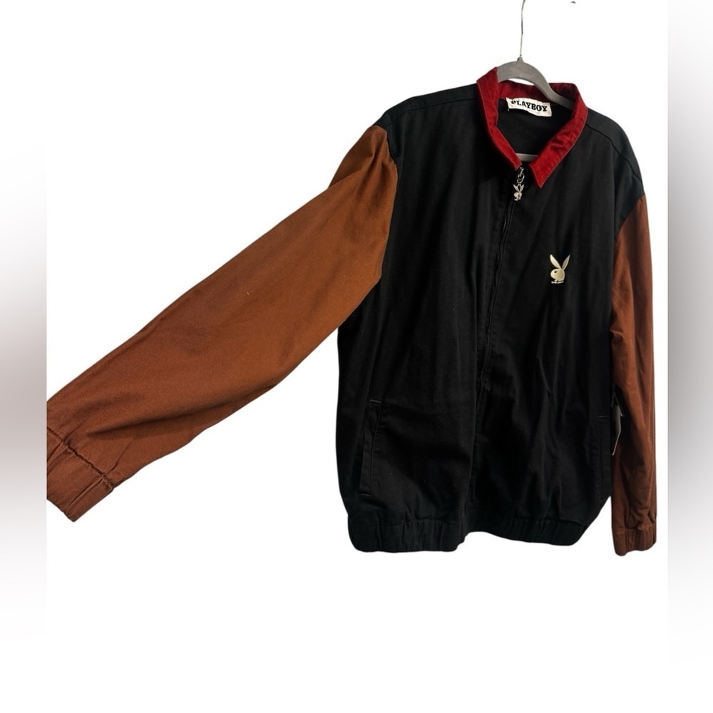 PLAYBOY Men's Black and Rust Jacket - Picture 5 of 8